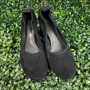 TORY BURCH THERESE BLACK SUEDE PUMPS